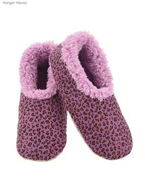 Sherpa-Lined Slipper Socks Fuzzy Non-Slip Sole Warm Women's House Slippers